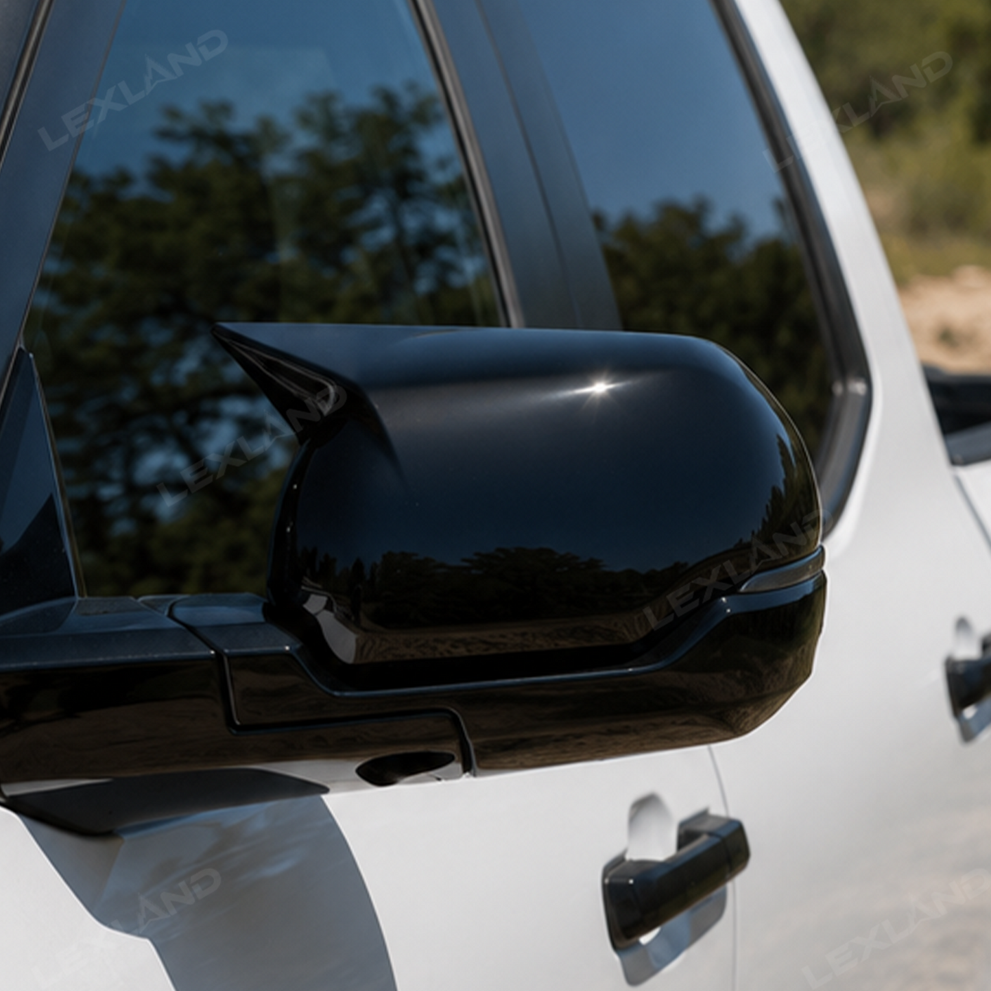 Tundra Side Mirror Covers ABS Door Mirror Caps Sport Style Rearview Mirror Overlay