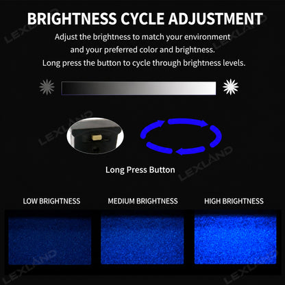 Tacoma USB-C RGB Ambient Lighting Rear Screen Backseat LED Lighting Upgrade Kit for Toyota
