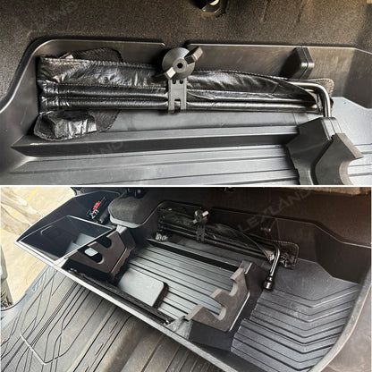 Silverado 1500/2500/3500HD Under Seat Organizer Tray ABS Rear Seat Storage Box