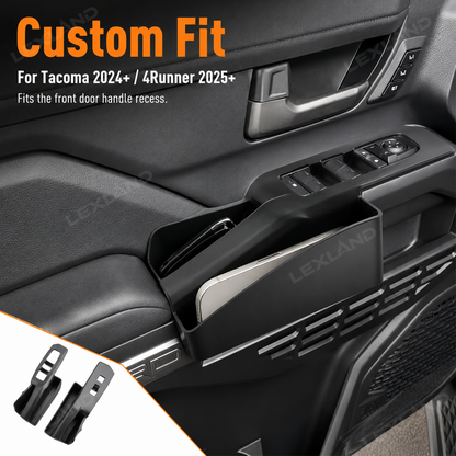 Tacoma/4Runner Front Door Side Organizer Silicone Interior Slot Pockets Tray Storage Box for Toyota