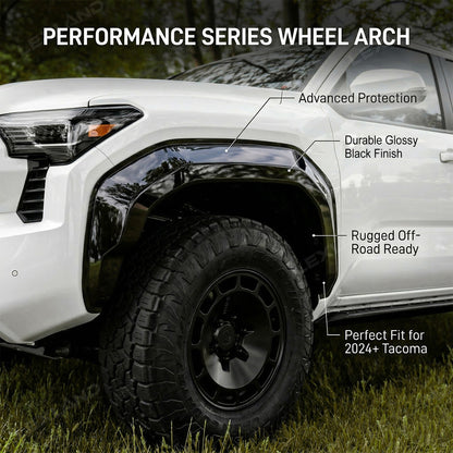 Tacoma Fender Flare Kit ABS Wheel Flares No-drill Installation Wheel Arch 4PCS for Toyota