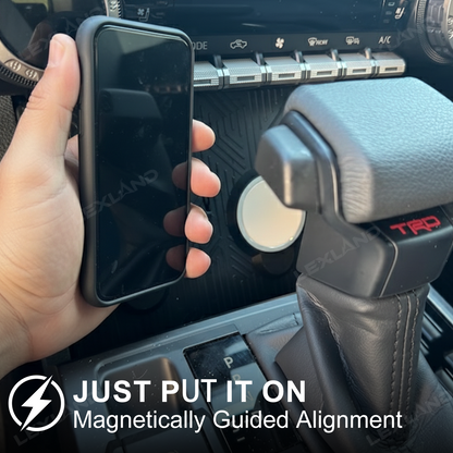 Tacoma Dual MagSafe Wireless Charging Stand Charger Mount for Toyota