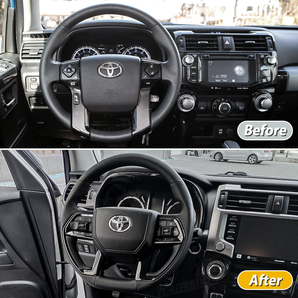 4Runner Steering Wheel Top & Bottom Nappa Leather with Perforated Grip Inspired by 2025 4Runner
