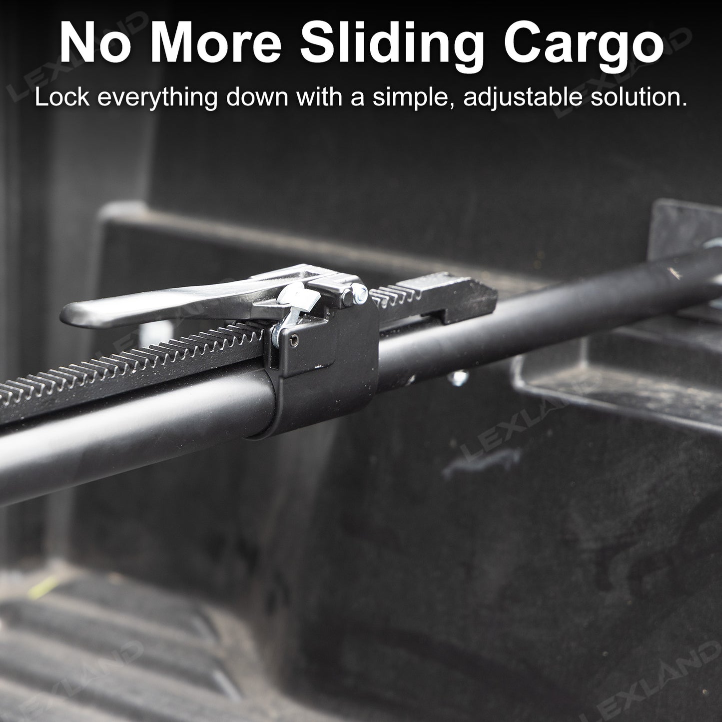 Tacoma/4Runner Cargo Stabilizer Bar Adjustable Truck Bed Load Stop Divider Bar for Toyota