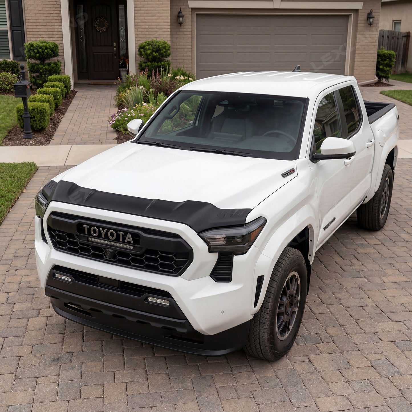 Tacoma Hood Deflector Split Design Hood Protector ABS Hood Shield for Toyota