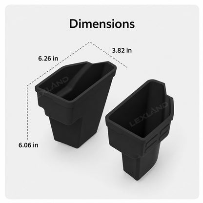 Tacoma/4Runner Front Door Trash Can Silicone Door Side Organizer Storage Box 2PCS for Toyota