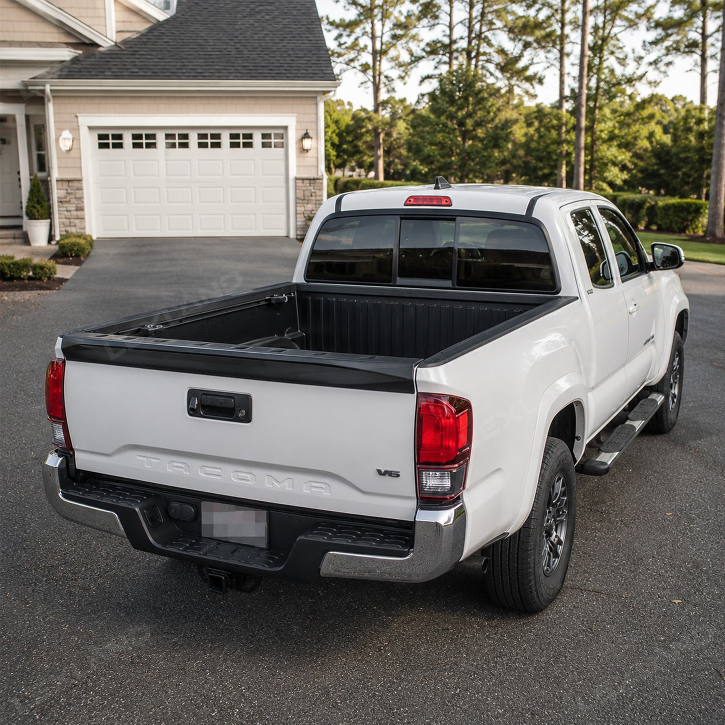 Tacoma Rear Tailgate Trunk Spoiler Wing ABS Rear Trunk Lid Wing for Toyota