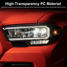 Tacoma Front Headlight Clear Lens High-Transparency PC Headlamp Covers for Toyota