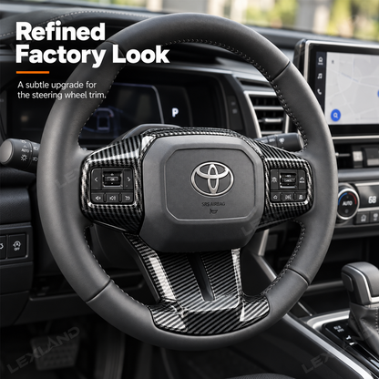 RAV4 Steering Wheel Cover ABS Carbon Fiber Style Interior Upgrade for Toyota