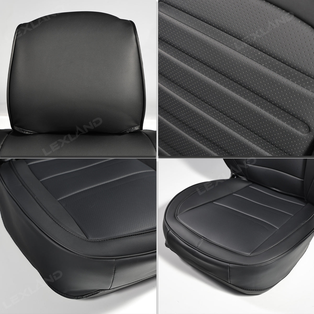 Wrangler Seat Covers 4-Door Embossed Leather Seat Protector Without Rear Armrest