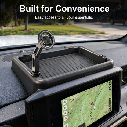 Tacoma/4Runner Dashboard Storage Organizer Tray & Magnetic Phone Mount Kit for Toyota