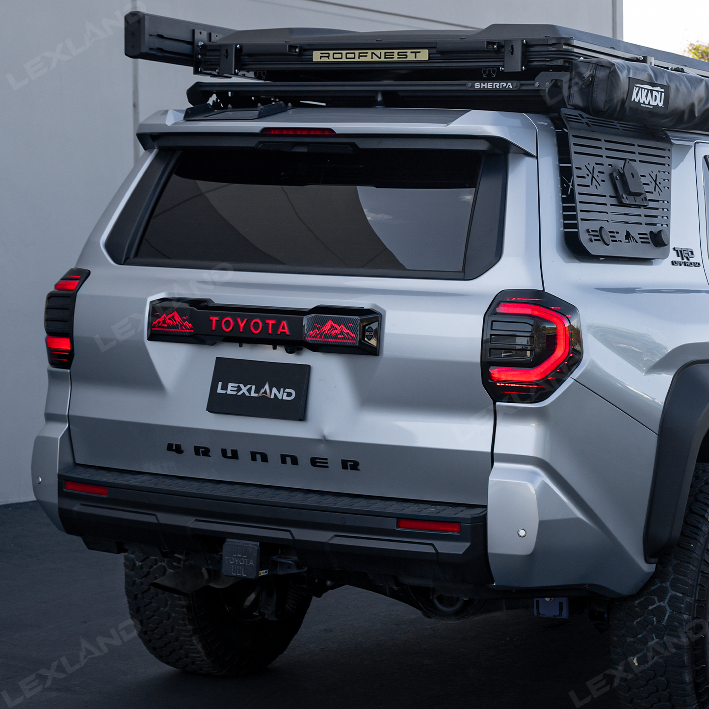 4Runner LED Trunk Tail Light Full Width Tailgate Ambient Lighting with Snow Mountain Off-Road Style