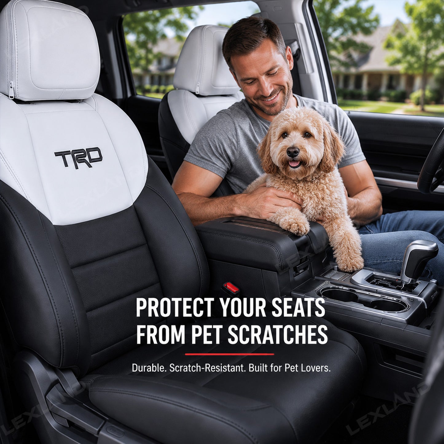 Tundra TRD Style Seat Covers Front and Rear Interior Seat Protectors for Toyota
