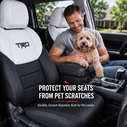 Tundra TRD Style Seat Covers Front and Rear Interior Seat Protectors for Toyota