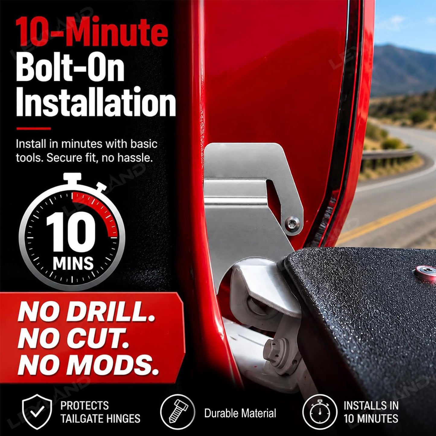 Tundra Tailgate Theft Protector Truck Bed Tailgate Anti-theft Lock Security for Toyota