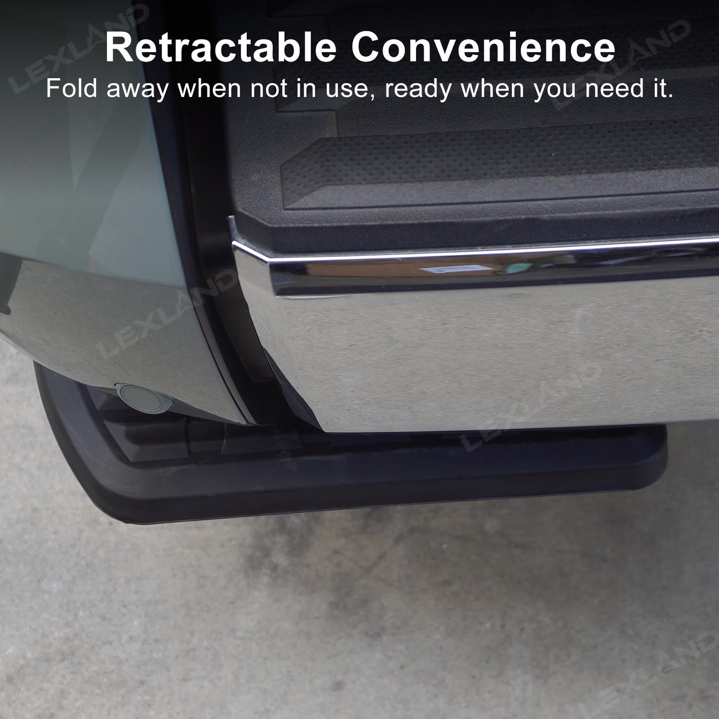 Tundra Rear Bed Step Retractable Aluminum Truck Tailgate Step Folding Bumper Step for Toyota