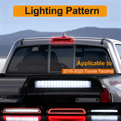 Tacoma Brake Light Replacement Smoked Lens Roof Cargo Light High Mount Stop Lamp LED Third Brake Light