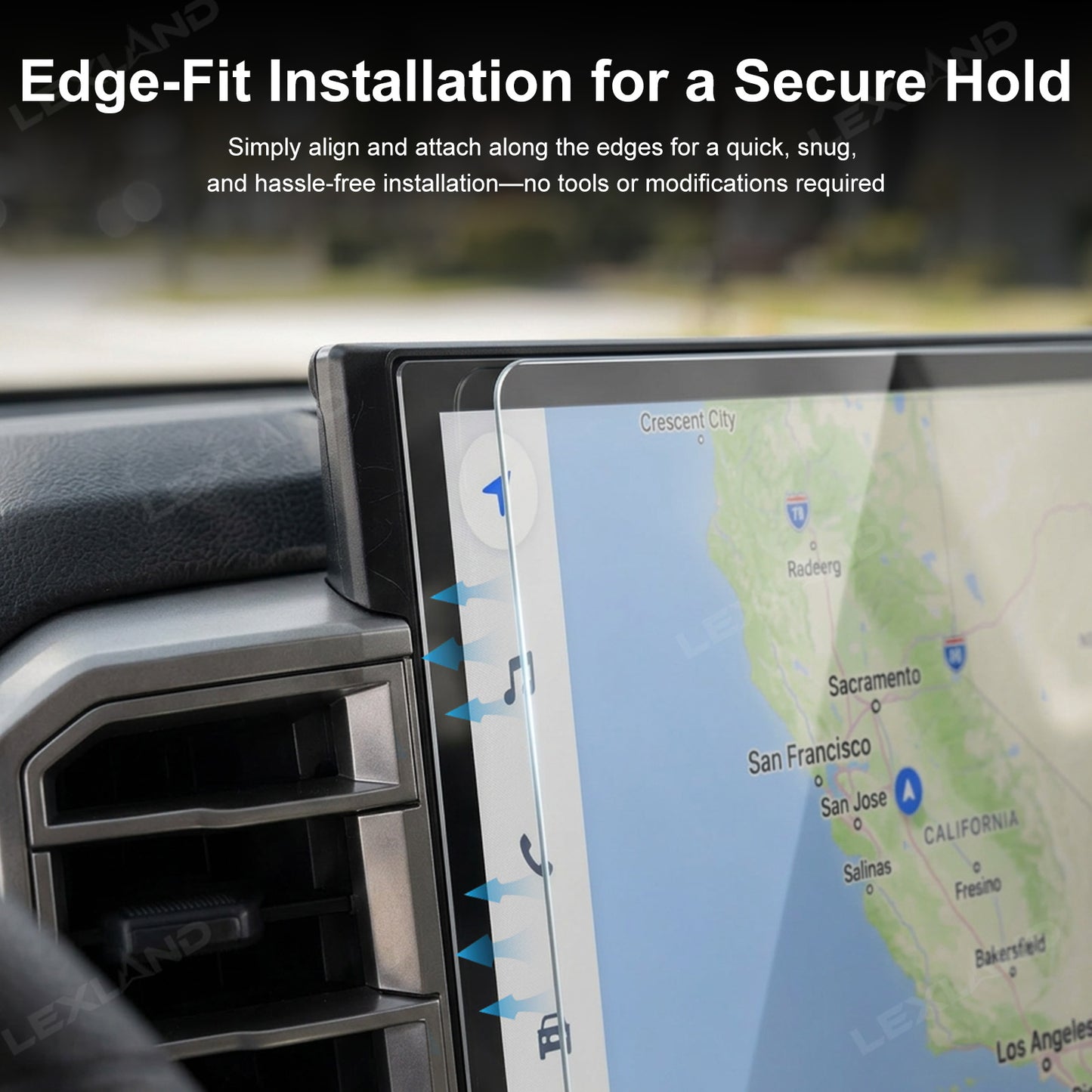 Tundra Screen Protector Tempered Glass Touchscreen Protector for Toyota