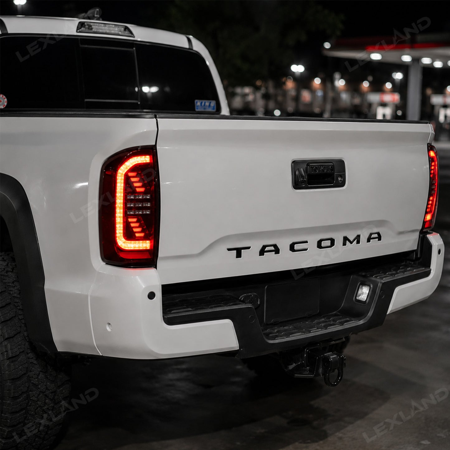 Tacoma 3rd Gen LED Tail Lights Smoked Sequential Rear Lights Assembly for Toyota