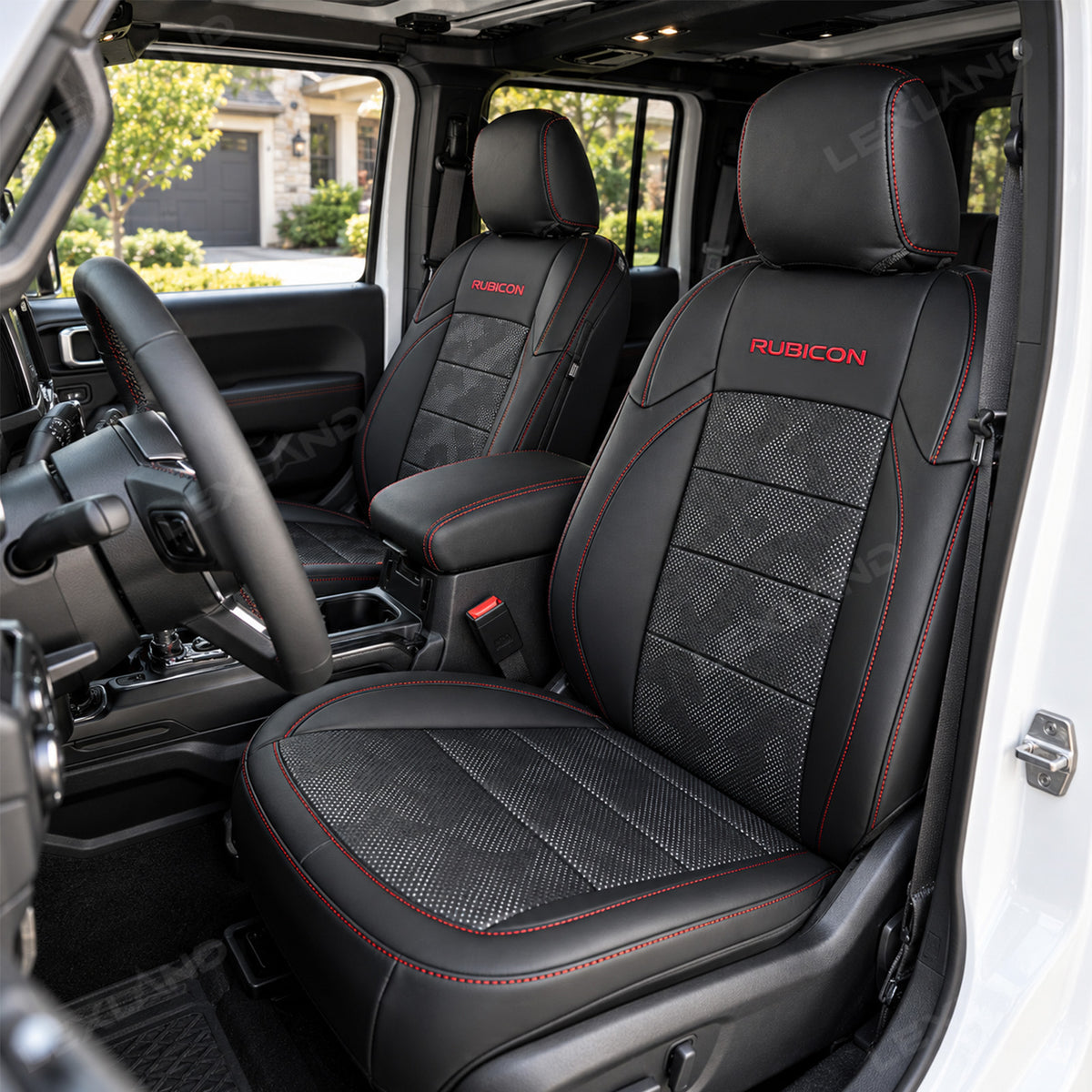 Wrangler Como Style Seat Covers 4-Door Seat Protector Without Rear Armrest Interior Seat Upholstery Upgrade