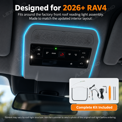 RAV4 RGB Reading Light 72-Color Overhead Lamp Interior Ambient Lighting for Toyota