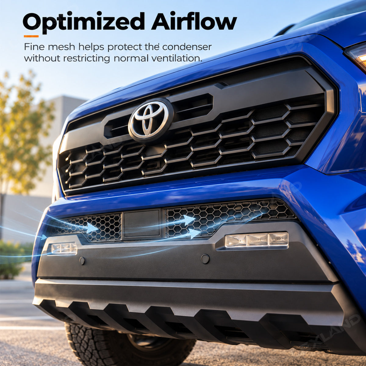 Tacoma Grille Mesh Insert Front Lower Bumper Protective Mesh Grille Panel Covers Bug & Debris Screen Protector