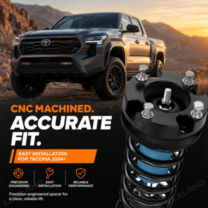 Tacoma Leveling Kit 1.5" Front Lift Spacer Kit Aluminum Alloy Strut Spacer 2PCS for Toyota