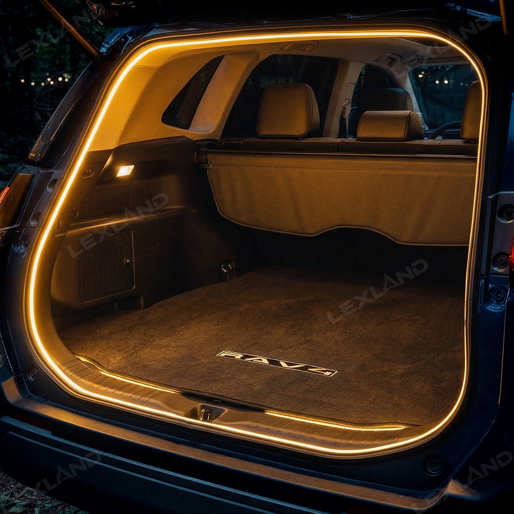 RAV4 Rear Trunk Ambient Lighting Kit LED Trunk Cargo Light Strip Interior Decoration Lights