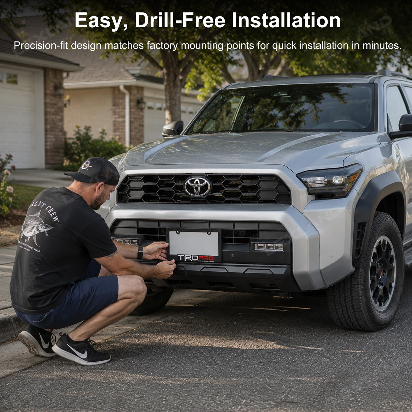 Tacoma/ 4Runner/ Tundra Front Rear License Plate Frame TRD Style License Plate Cover Holder