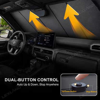 Tacoma/4Runner Electric Front Windshield Sun Shade Auto-Lift Power Sunshade for Toyota