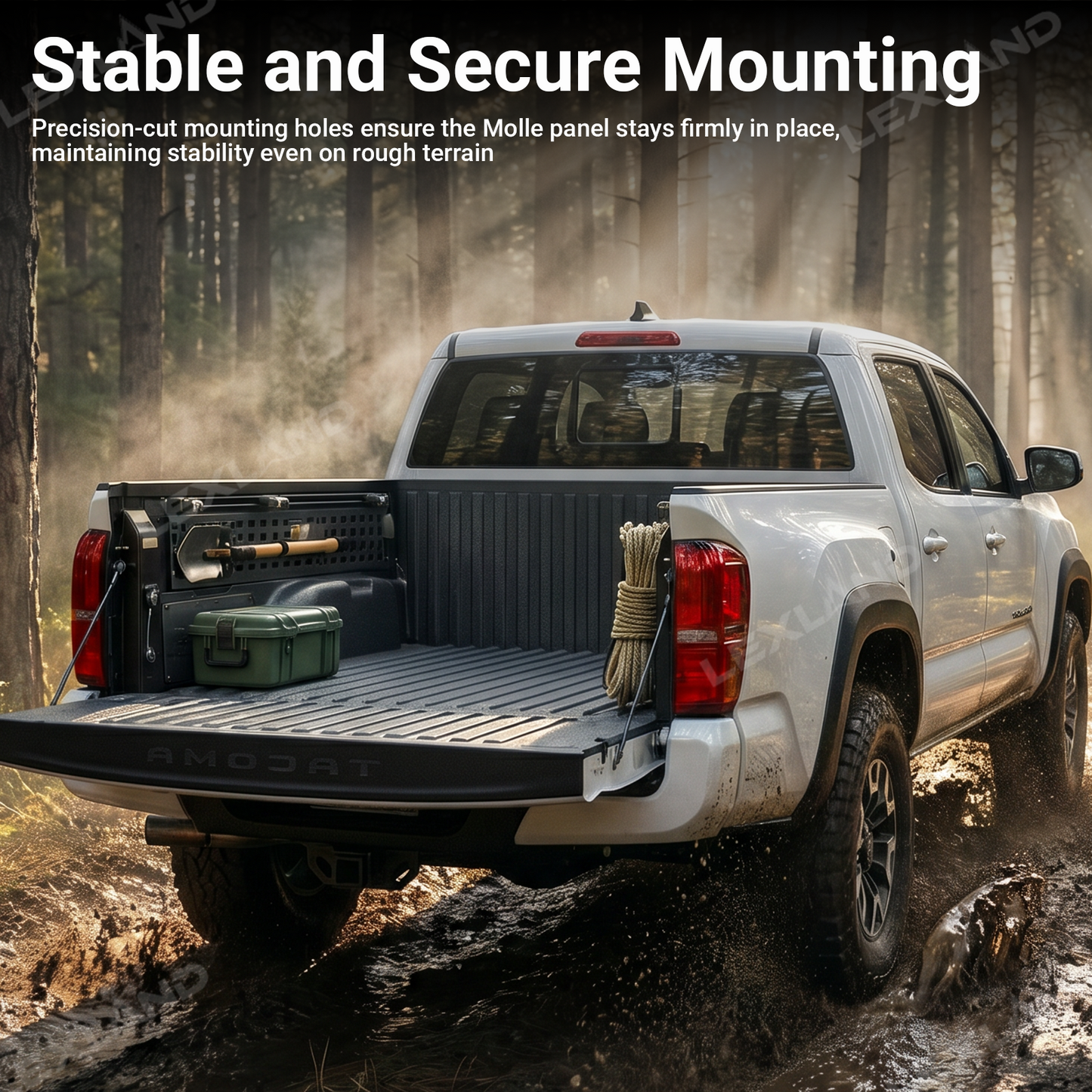 Tacoma Side Bed Molle Panel Truck Bed Organizer for Toyota