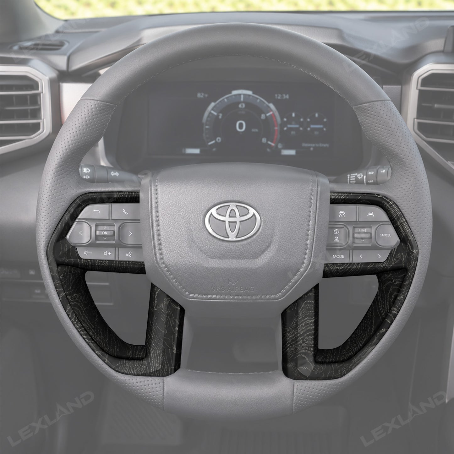 Tacoma/4Runner Gear Shift Panel Cover Steering Wheel Cover Trim Interior Protective Overlays for Toyota