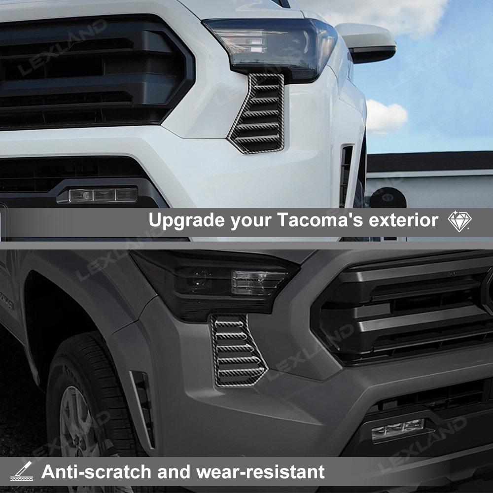 Tacoma Front Inlet Air Vent Trim Cover Headlight Side Grill Grille Mesh Panel