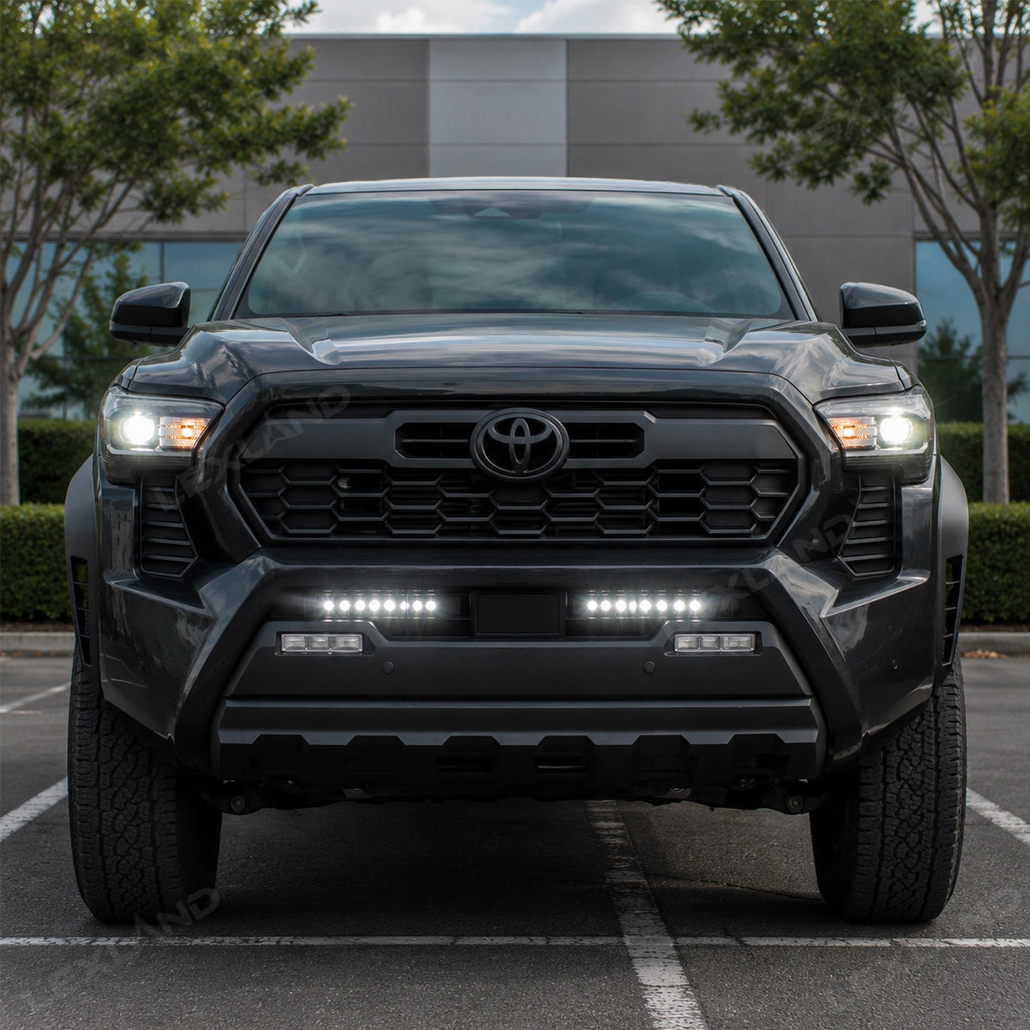 Tacoma Lower Grille Light Bar Kit Front Bumper LED Lamps 2PCS for Toyota
