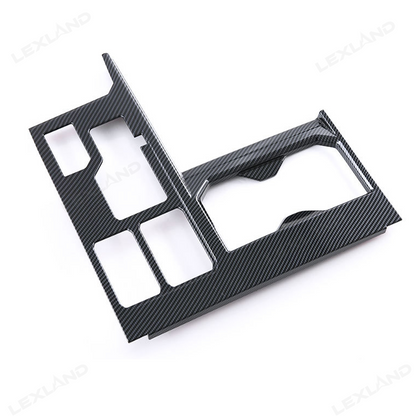 Tundra Center Control Gear Shift Panel Cover Trim ABS Carbon Fiber Style Console Overlay