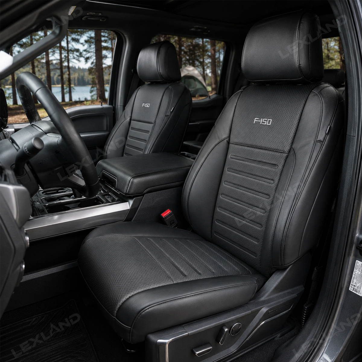F150 Seat Covers NAPPA Leather Interior Seat Protector with F-150 Style for Ford