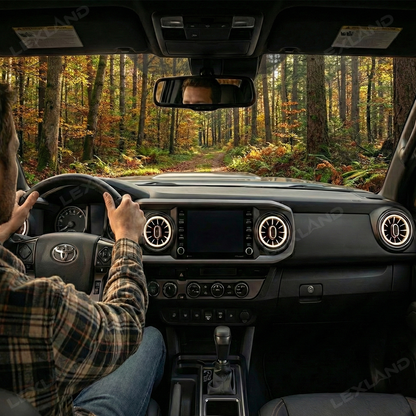 Tacoma Turbo Air AC Vents with Ambient Light RGB LED Vents Light 4PCS for Toyota