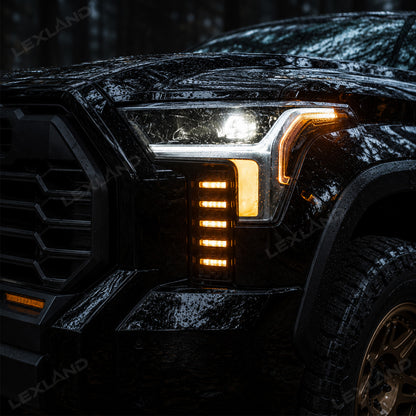Tundra DRL Vent Lights Dynamic Daytime Running Lights Sequential Turn Signal Lighting Upgrade