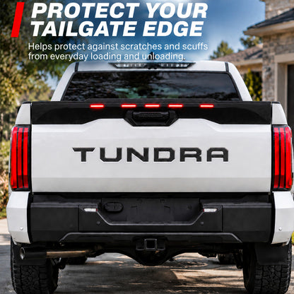 Tundra LED Tailgate Protector Tailgate Cap Rear Tailgate Guard Marker Lights for Toyota