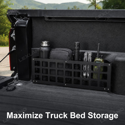 Tacoma Truck Bed Side Storage Basket Molle Panel Bedside Organizer for Toyota