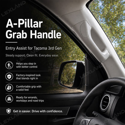 Tacoma 3rd Gen Driver Side A-Pillar Grab Handle Gray Entry Assist Handle for Truck Access & Support