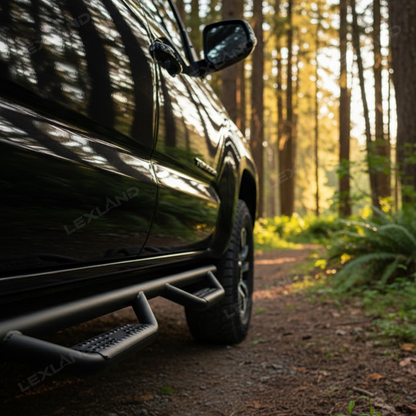 Tacoma/4Runner Running Boards Double Cab Side Steps Nerf Bar with Dropped Steps for Toyota