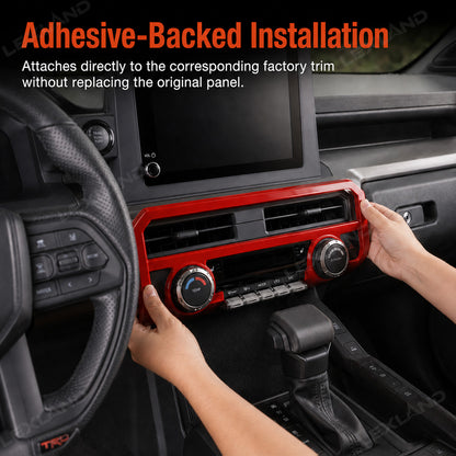 Tacoma Interior Accessories Kit ABS Central Control Cover Trim for Toyota