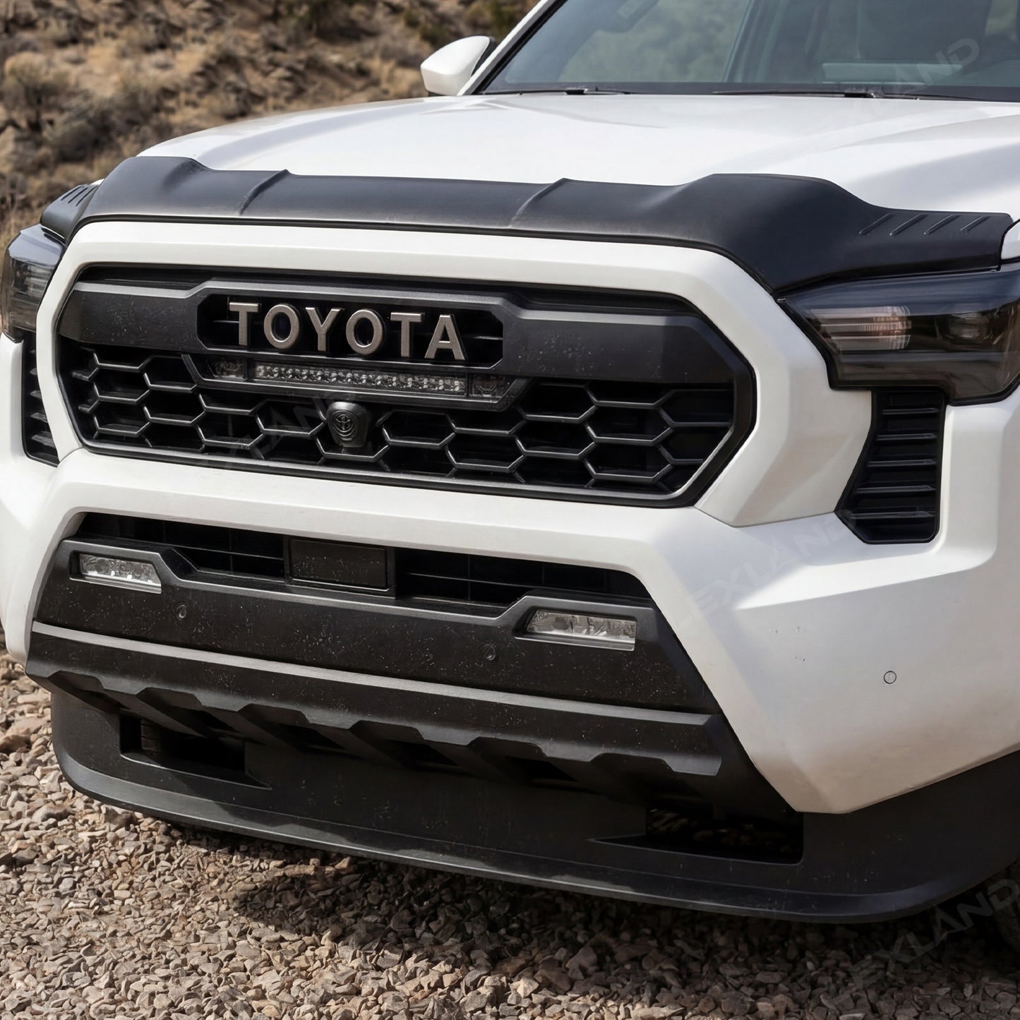 Tacoma Hood Deflector Split Design Hood Protector ABS Hood Shield for Toyota