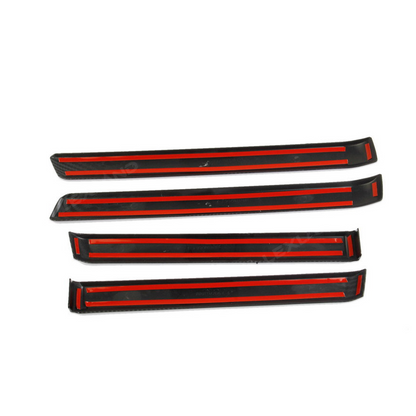 Tacoma Door Panel Strips ABS Carbon Fiber Style Interior Decor Cover Trim for Toyota