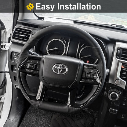 4Runner Steering Wheel Top & Bottom Nappa Leather with Perforated Grip Inspired by 2025 4Runner
