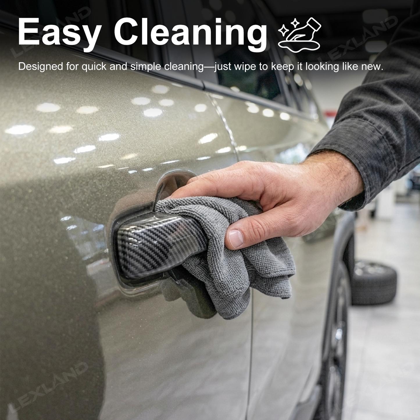 Tacoma/4Runner Door Handle Covers ABS Exterior Door Handle Protector Trim Overlay for Toyota