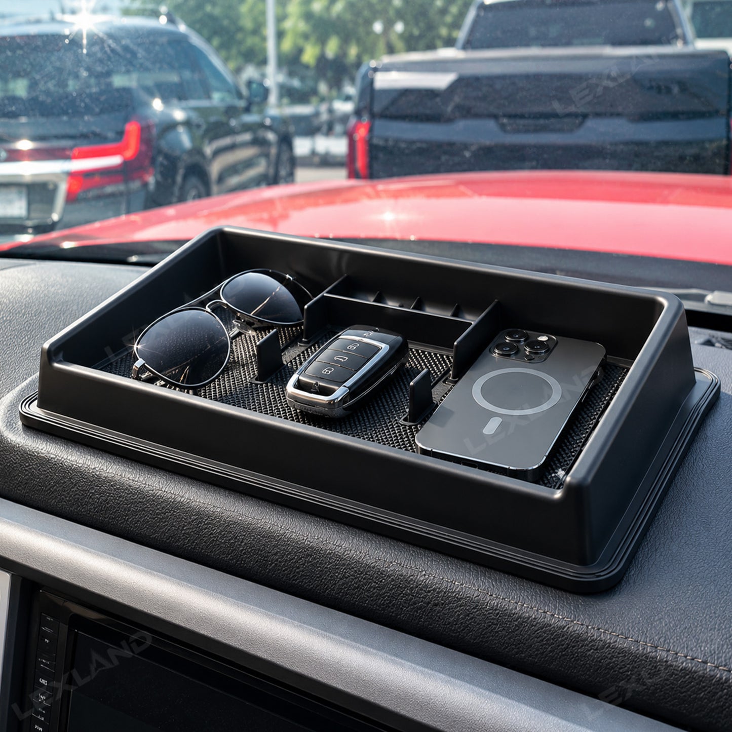Tacoma Dashboard Organizer Interior Dash Panel Tray Center Console Storage Box for Toyota