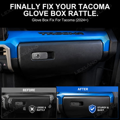 Tacoma Glove Box Fix Kit Anti Rattle Gap Inserts 2PCS Interior Noise Reduction for Toyota