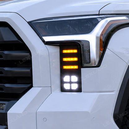 Tundra LED Daytime Running Lights Dual-Color DRL Sequential Turn Signal Lighting Upgrade for Toyota